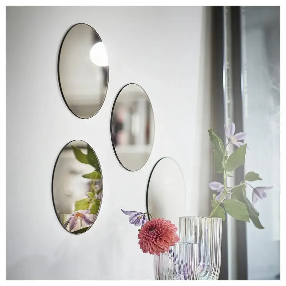 IKEA FÄRGEK Decorative Mirror Set Round 4 Pack-NEW